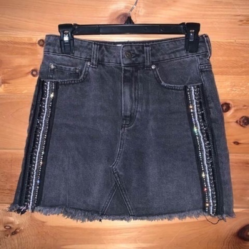 Free People Skirt Rhinestone Embellished Size 2